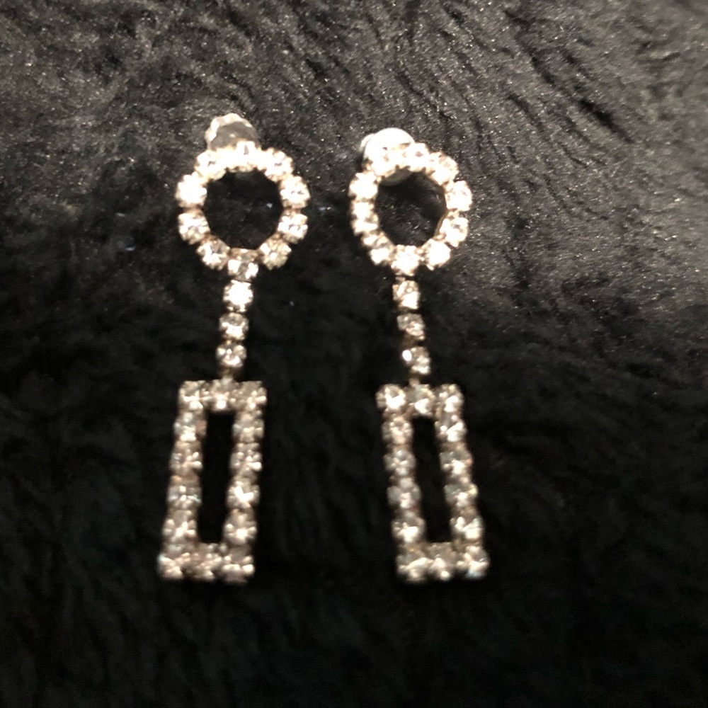 Rhinestone Drop Earrings
